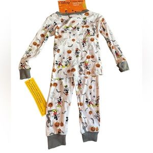 Disney 2T Unisex Mickey Mouse Halloween Pajamas